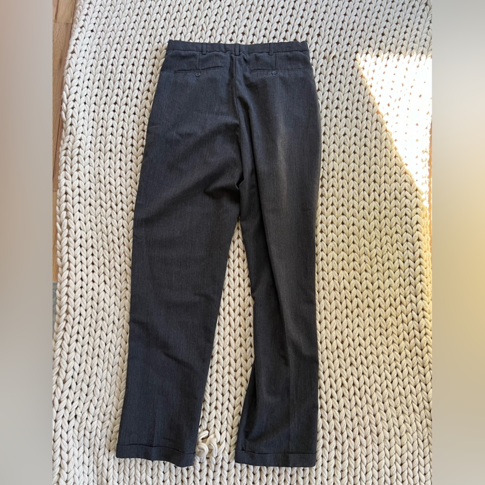 Dark grey mens dress pants size W34 L36 worn once perfect condition - Picture 4 of 4